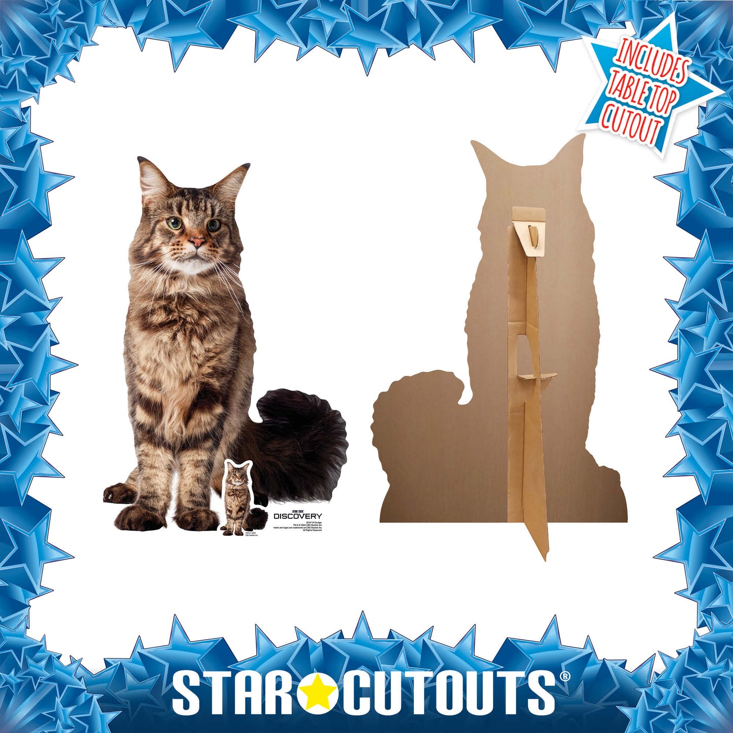 SC4710 Grudge Cat Cardboard Cut Out Height 64cm
