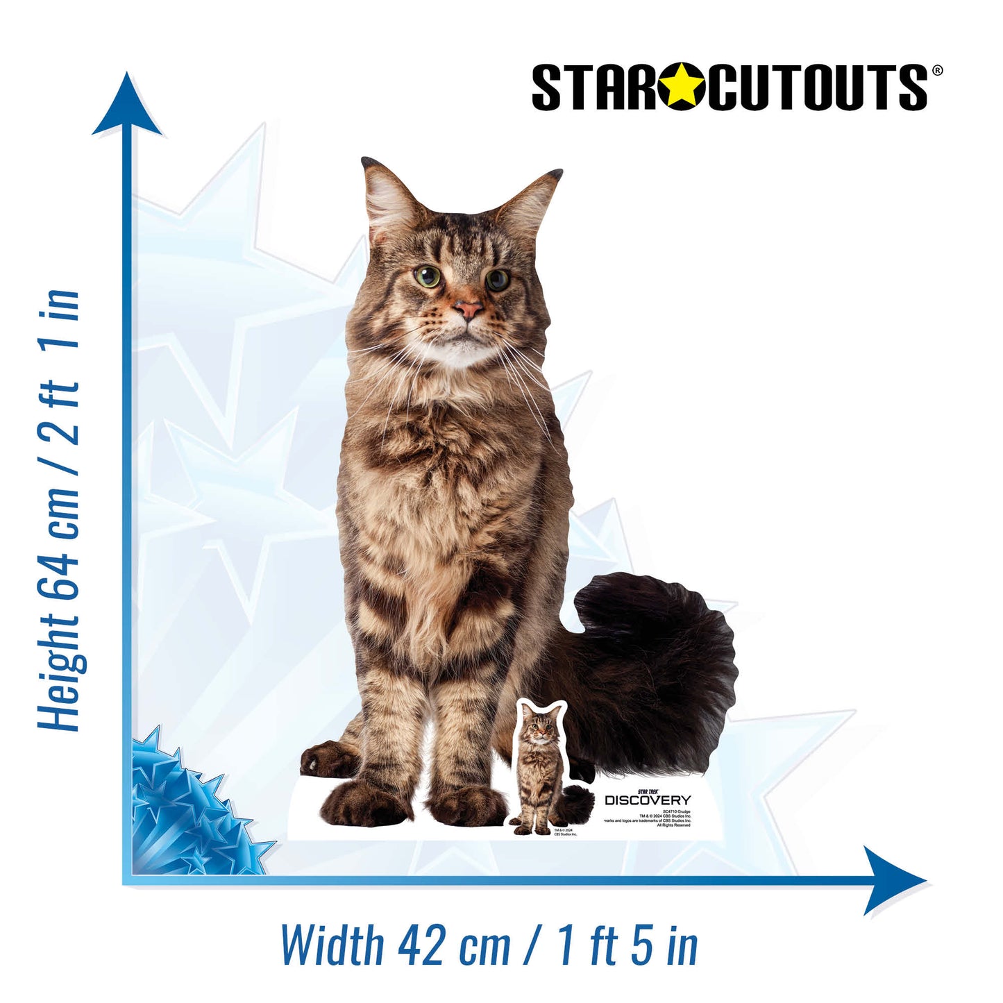 SC4710 Grudge Cat Cardboard Cut Out Height 64cm