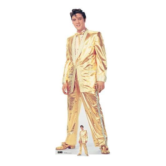 SC4714 Elvis Gold Lamé  Suit Remastered Cardboard Cutout Height 183cm