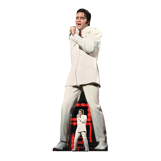 SC4715 ELVIS 68 Special  White Suit If I Can Dream Cardboard Cut Out Height 182cm