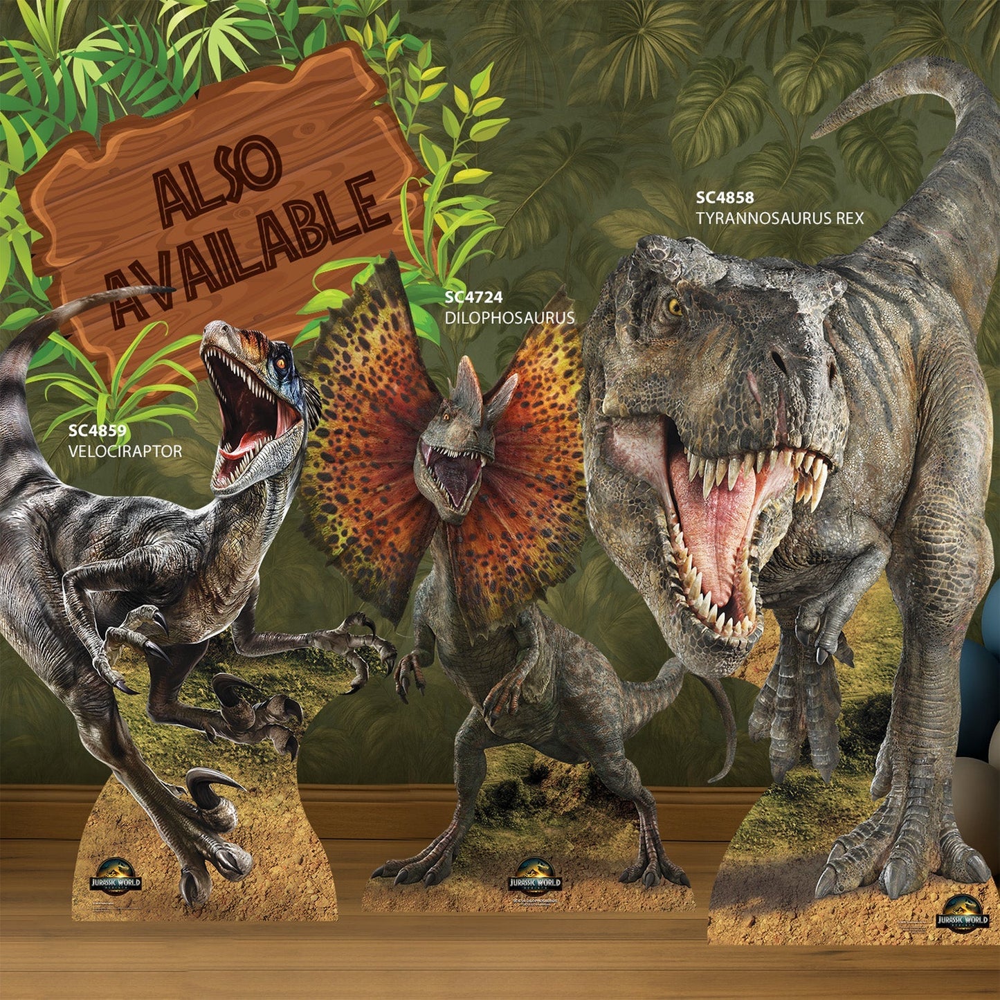 SC4723 Spinosaurus Dinosaur Jurassic World Rebirth   Cardboard Cut Out Height 120cm