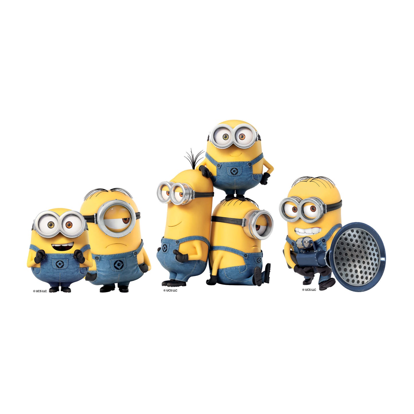 SC4729  Minions Three Small Cardboard Cutouts Shelf Top Pack Height 27cm
