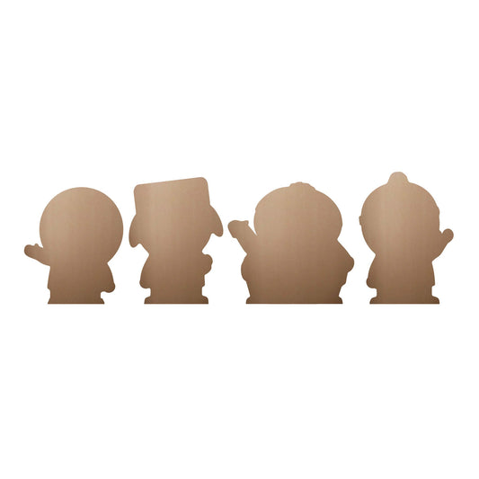SC4741 South Park Cartman Stan Kyle and Kenny Shelf Top Pack Cardboard Cutouts Height 17cm