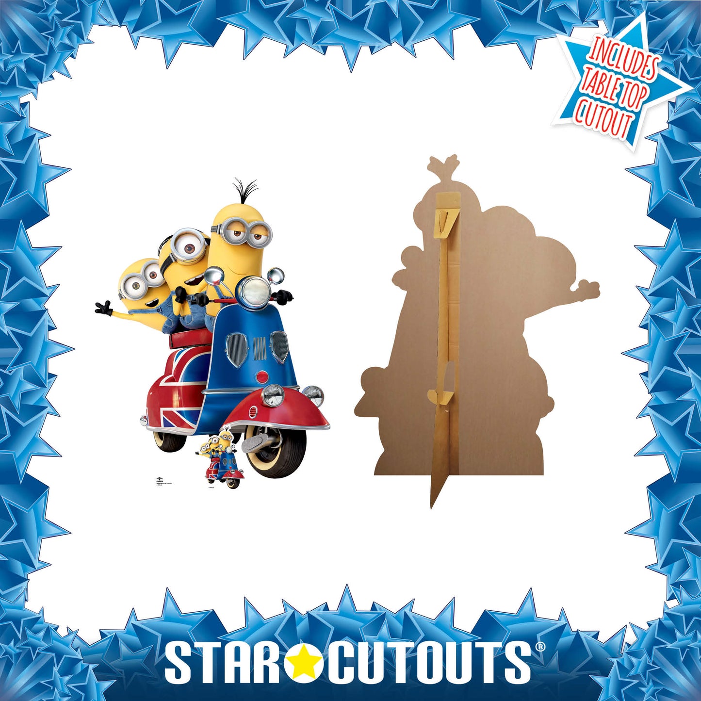 SC4746 Minions on Scooter Cardboard Cutout Height 121cm