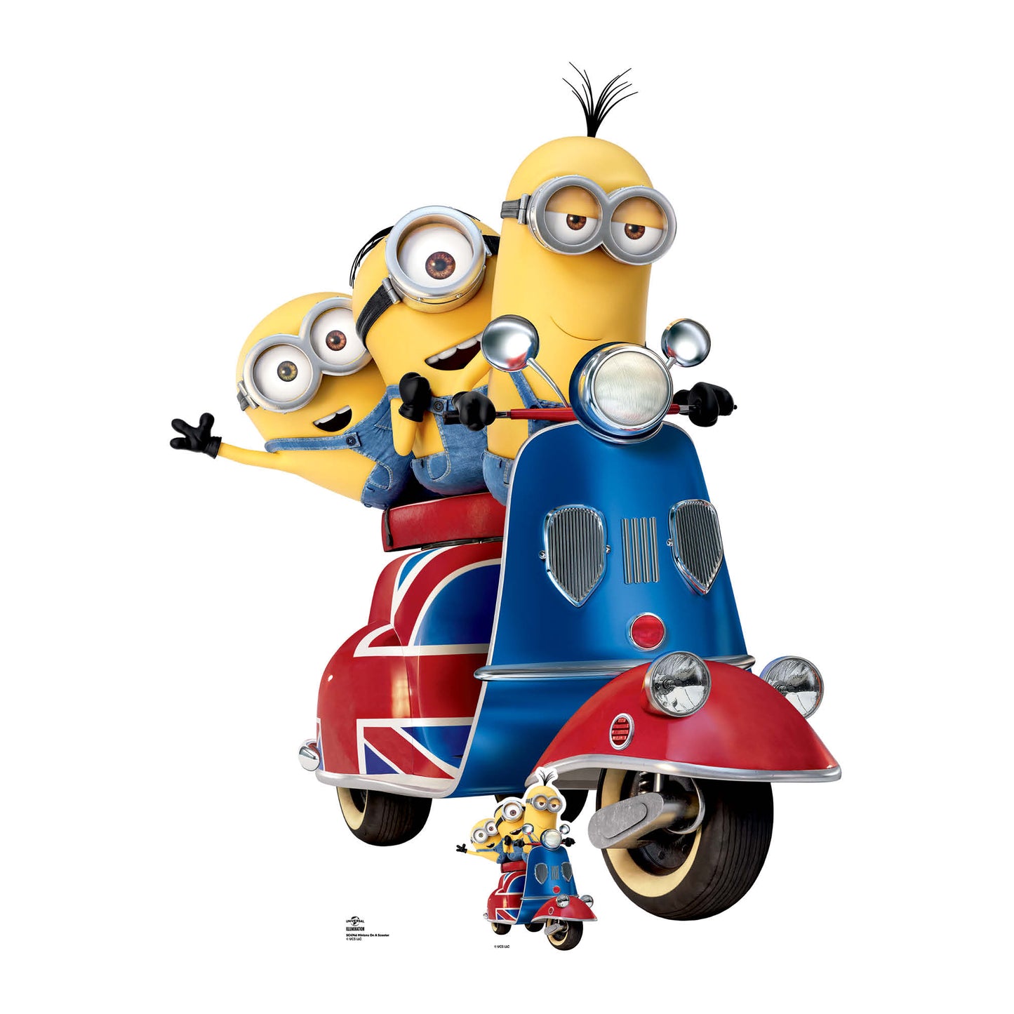 SC4746 Minions on Scooter Cardboard Cutout Height 121cm