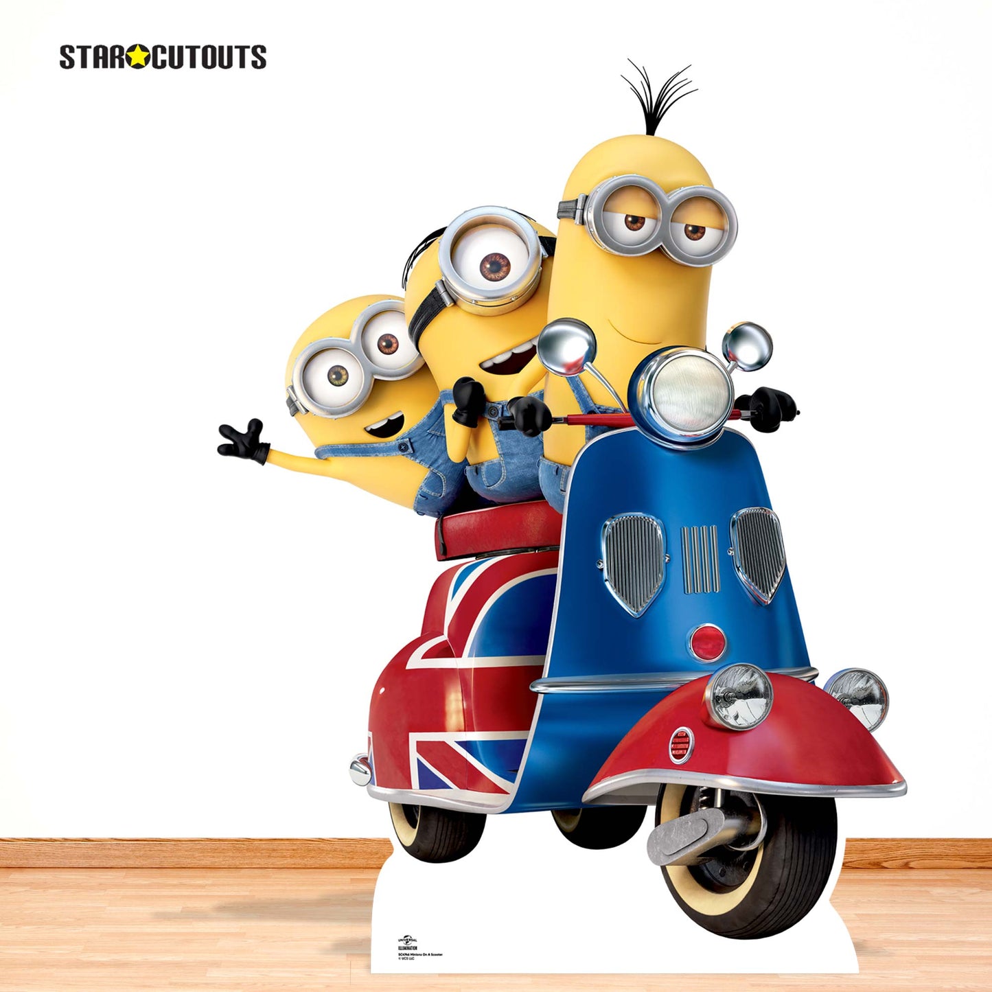 SC4746 Minions on Scooter Cardboard Cutout Height 121cm