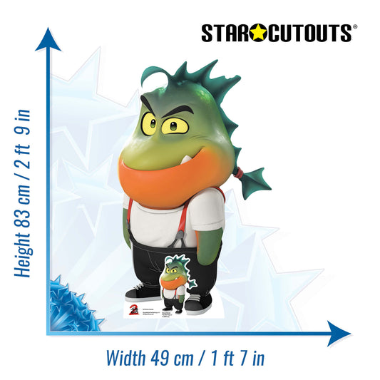 SC4754 Mr. Piranha The Bad Guys 2 Cardboard Cut Out Height 83cm
