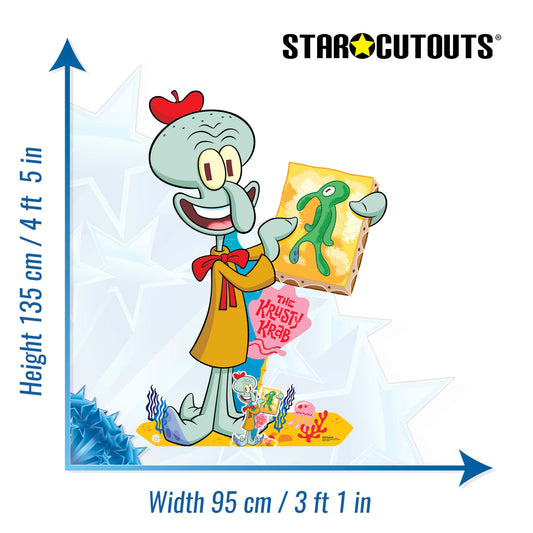 SC4759 Squidward SpongeBob Cardboard Cutout Height 135cm