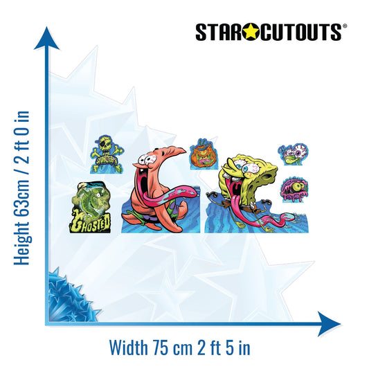 SC4770 SpongeBob Halloween  Multi Pack Bundle Cardboard Cutouts Height 63cm