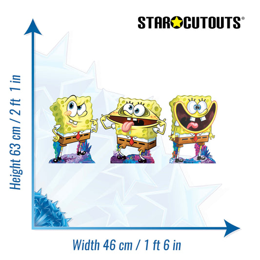SC4812 Sponge Bob  Multi Pack Bundle Cardboard Cutouts Height 63cm
