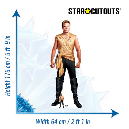 SC4815 Mirror Universe Captain  Kirk Star Trek Cardboard Cutout Height 176cm