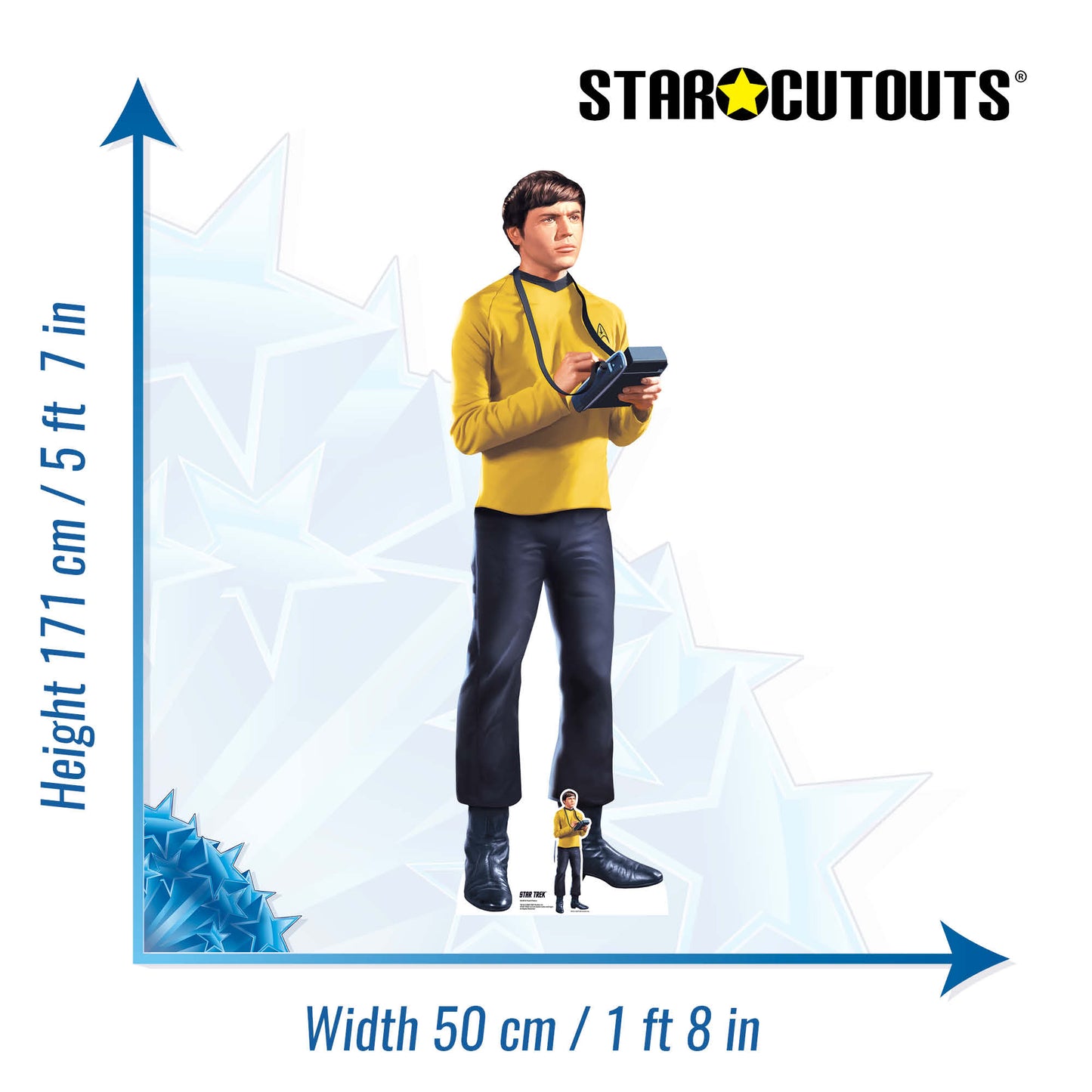 SC4816 Pavel Chekov Star Trek Cardboard Cutout Height 171cm