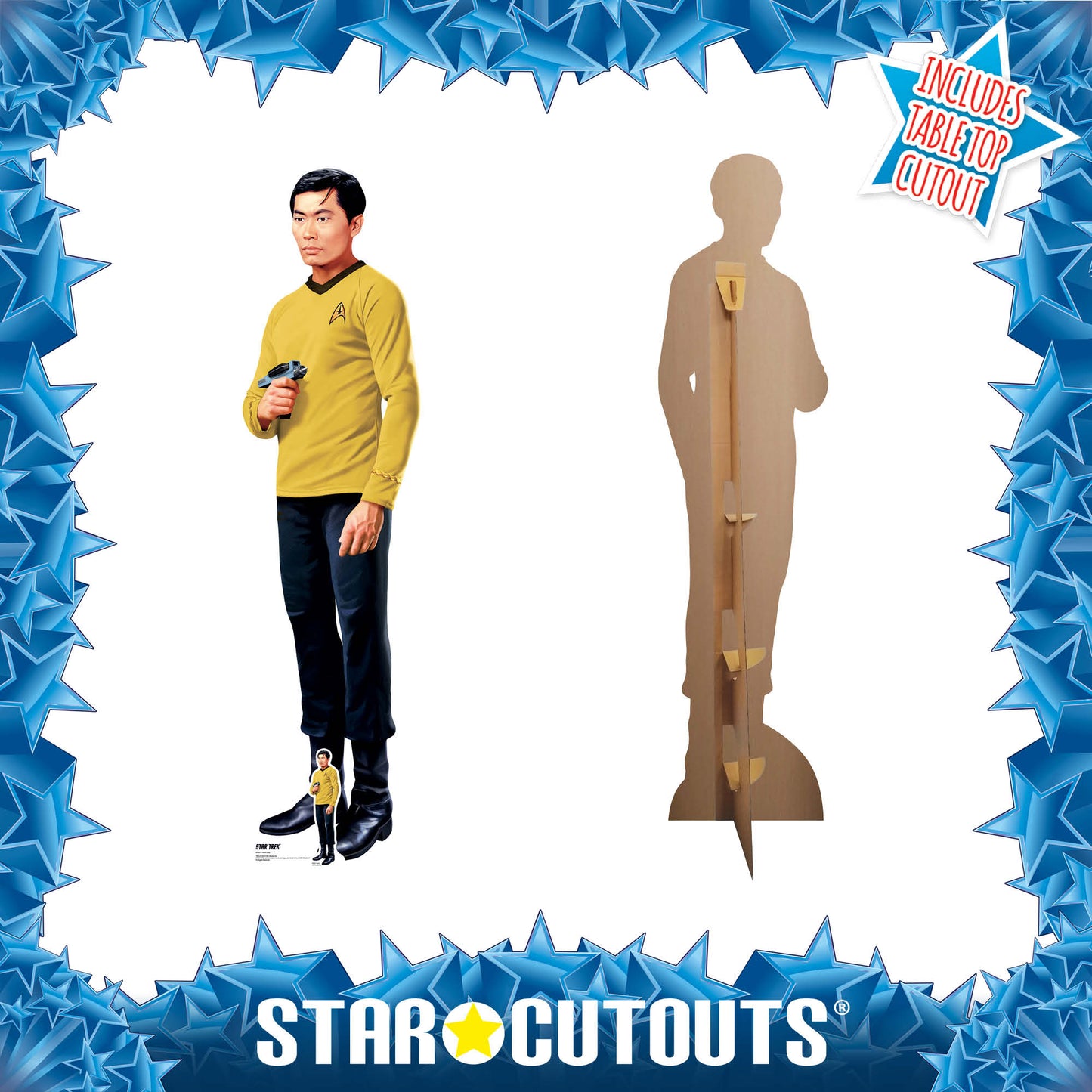 SC4817 Hikaru Sulu Star Trek Cardboard Cutout Height 175cm – 60 Years of Star Trek