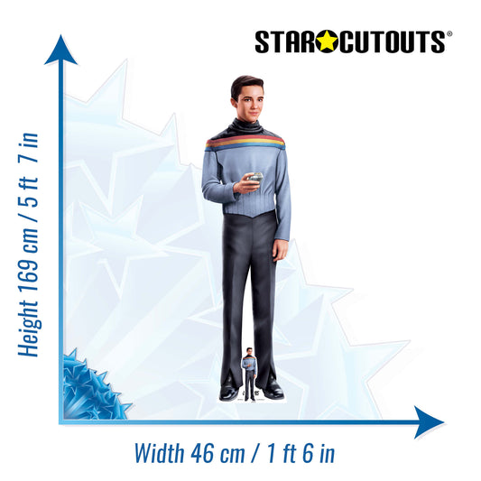 SC4820 Wesley Crusher Star Trek Cardboard Cutout Height 169cm