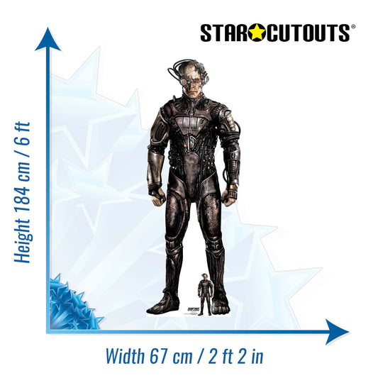 SC4821 Borg Drone Star Trek Cardboard Cutout Height 184cm