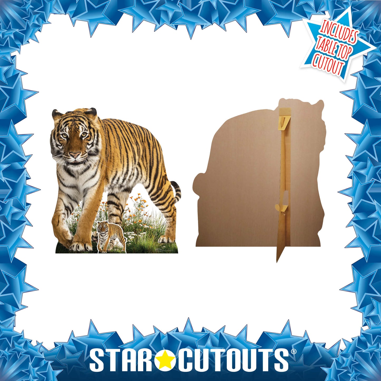 SC4854 Wild Tiger Prowling Cardboard Cutout Height 93cm