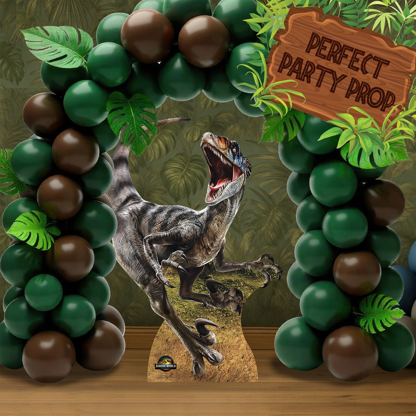SC4859 Velociraptor Dinosaur Jurassic World Rebirth   Cardboard Cut Out Height 144cm