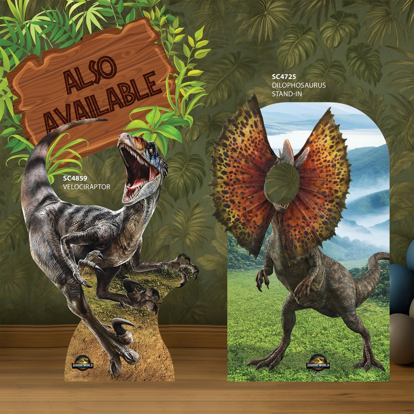 SC4860 Aquilops Dinosaur Jurassic World Rebirth  Multi Pack Bundle Cardboard Cut Out Height 48cm