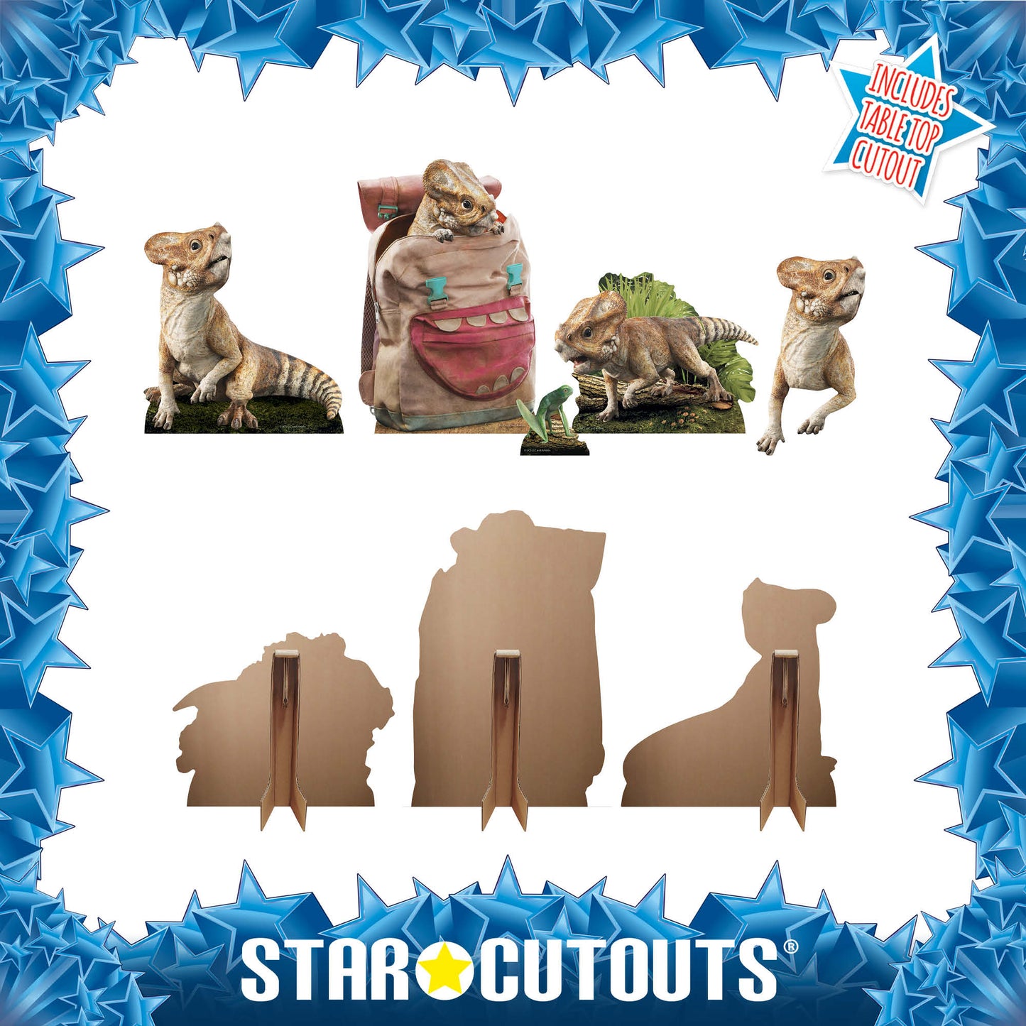 SC4860 Aquilops Dinosaur Jurassic World Rebirth  Multi Pack Bundle Cardboard Cut Out Height 48cm