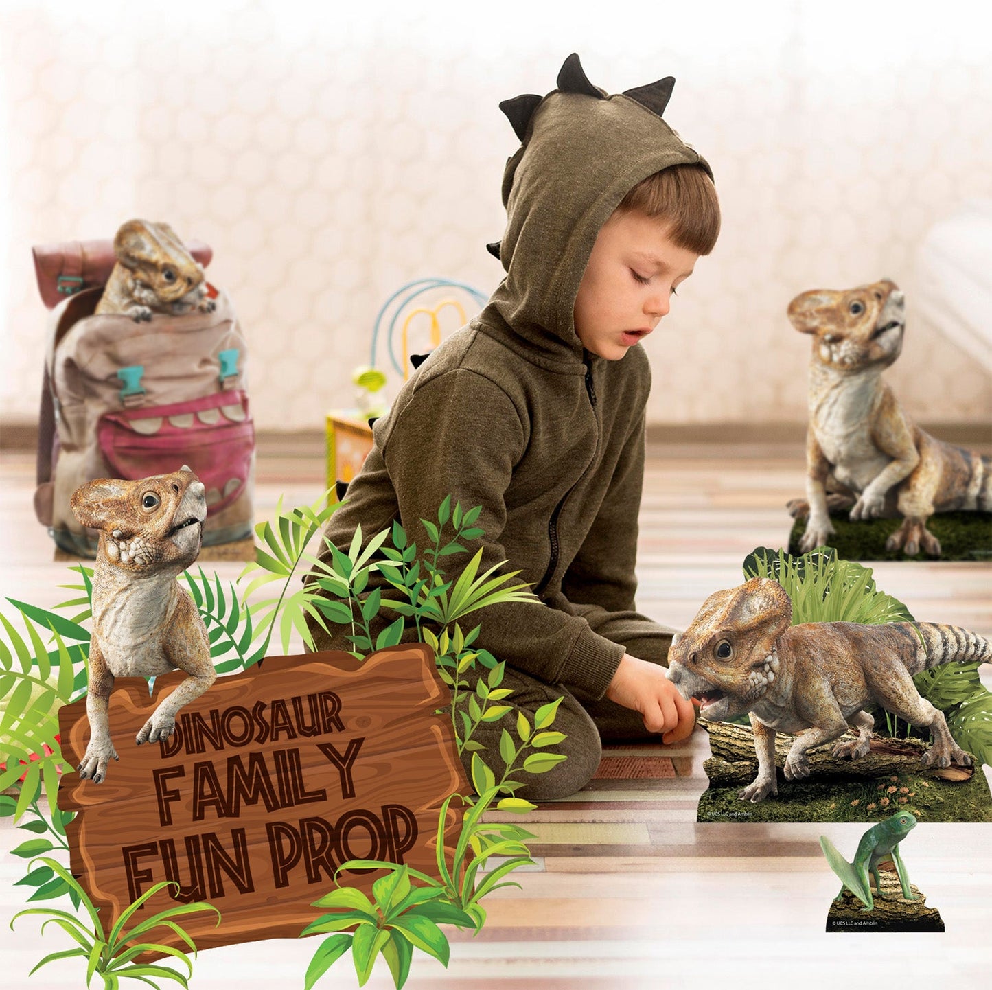 SC4860 Aquilops Dinosaur Jurassic World Rebirth  Multi Pack Bundle Cardboard Cut Out Height 48cm