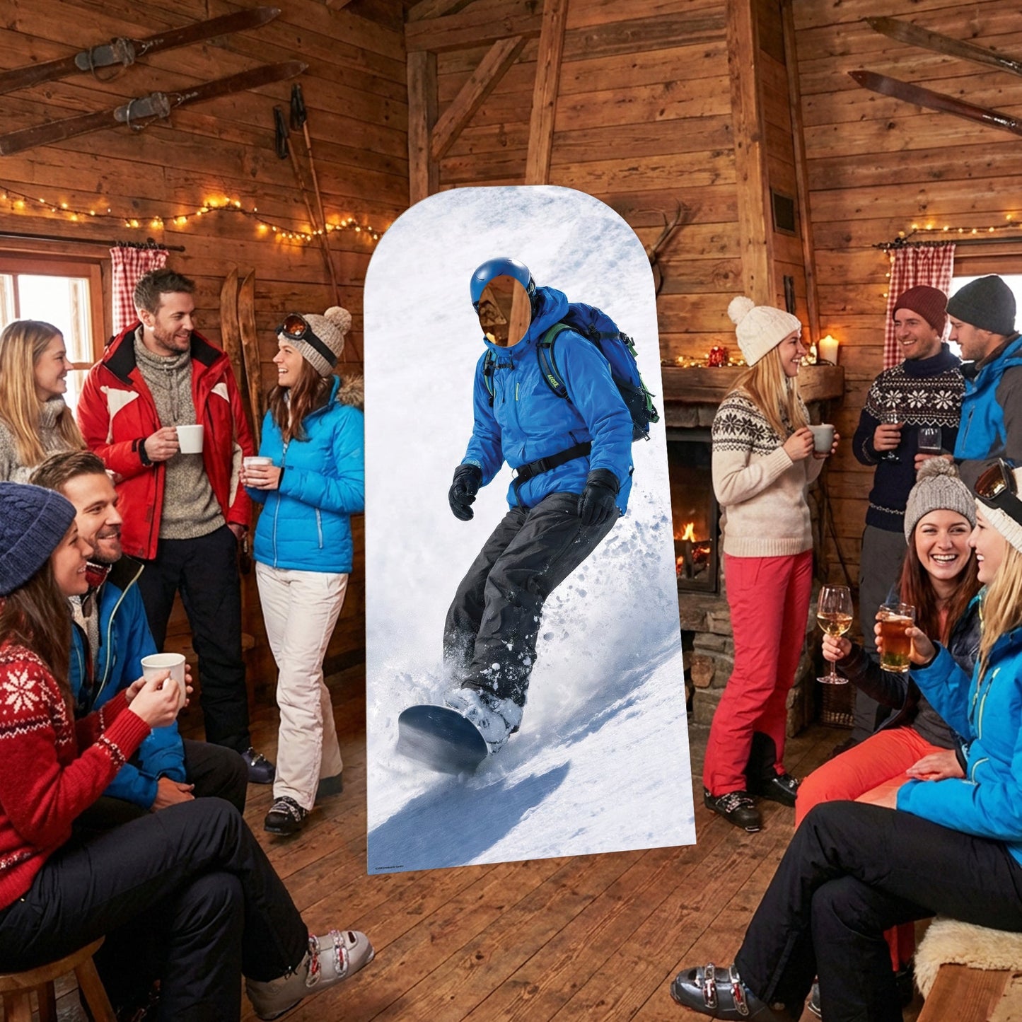 SC4888 Snowboarder Stand-in Cardboard Cutout Height 190cm
