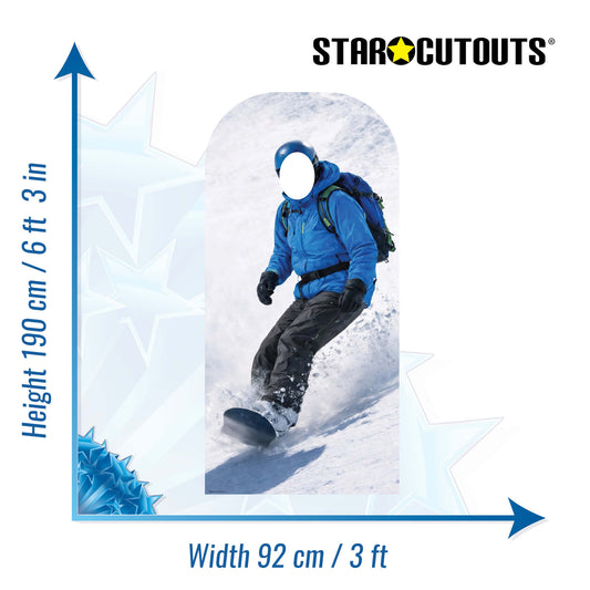 SC4888 Snowboarder Stand-in Cardboard Cutout Height 190cm