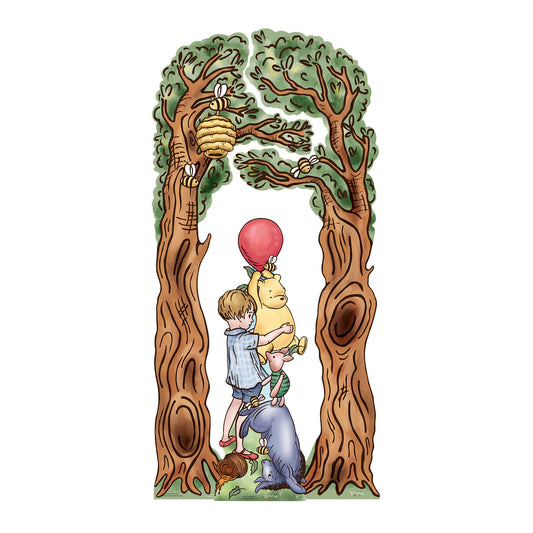 SC4894 Winnie & Tree Arch Decorations Triple Pack Cardboard Cutout Height 195cm