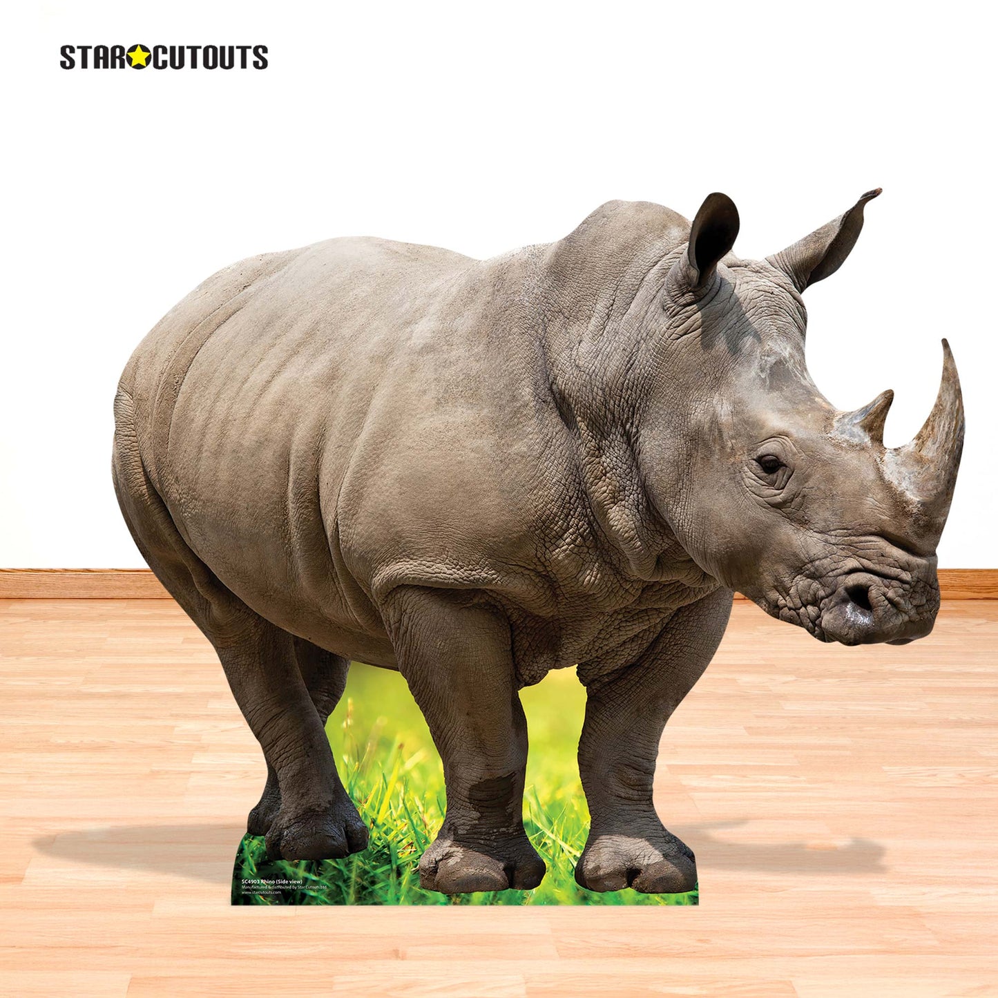 SC4903 Rhino Side View Cardboard Cutout Height 94cm