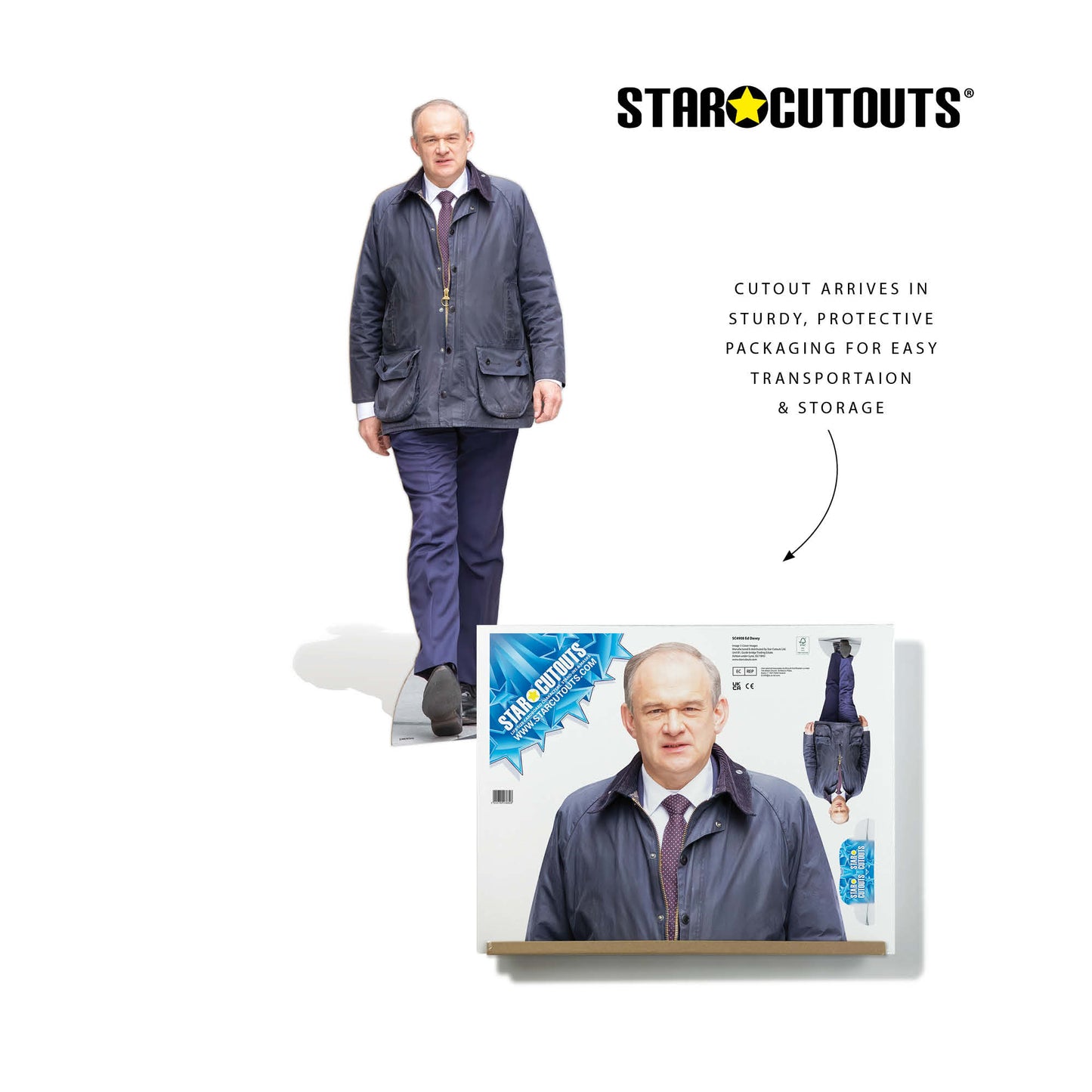 SC4908 Ed Davey Cardboard Cutout Height 183cm