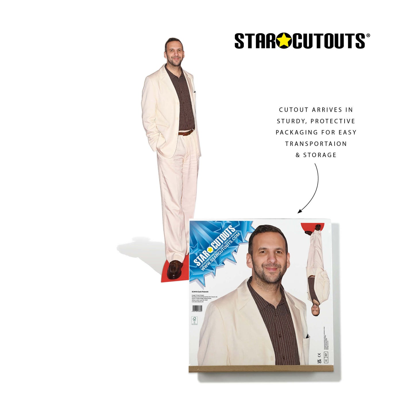 SC4910 Zack Polanski Cardboard Cutout Height 185cm