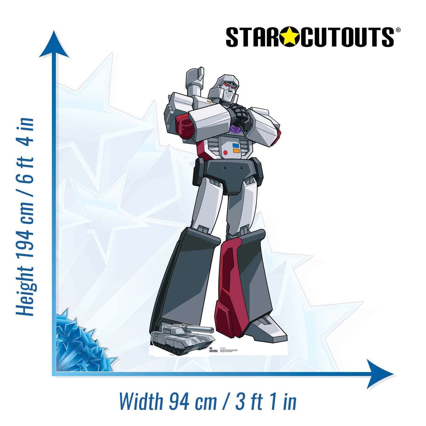 SC4928 Megatron Transformers Animation Cardboard Cutout Height 194cm