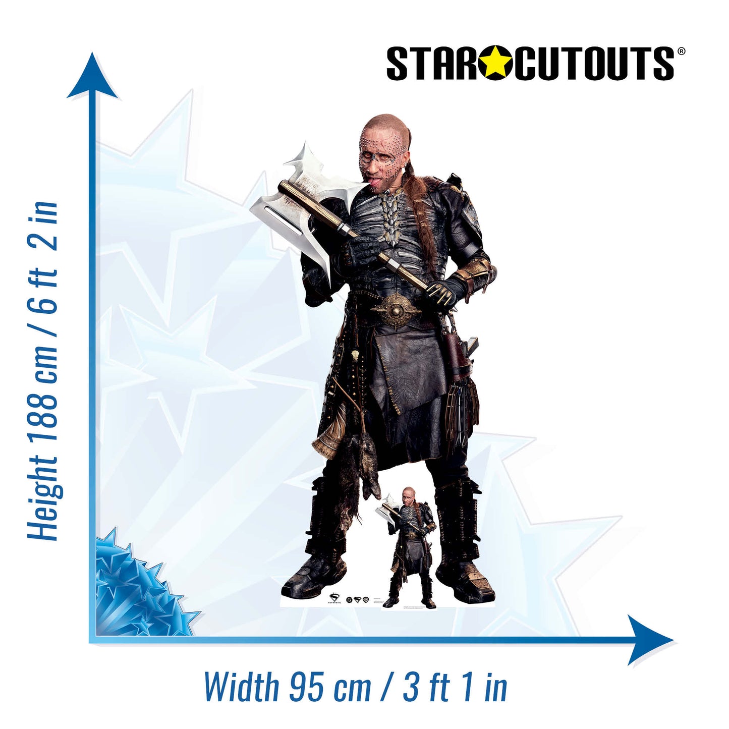 SC4933 Krem of the Yellow Hills Matthias Schoenaerts Supergirl 2026 Movie Cardboard Cutout Height 188cm