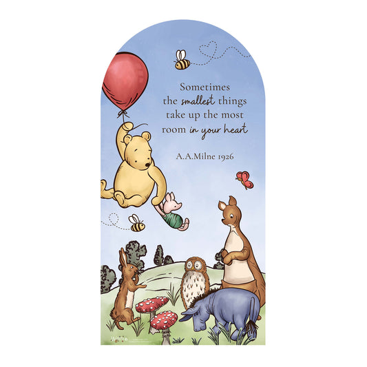 SC4934 Winnie Bear Sailboard Sky Blue Cardboard Cutout Height 184cm