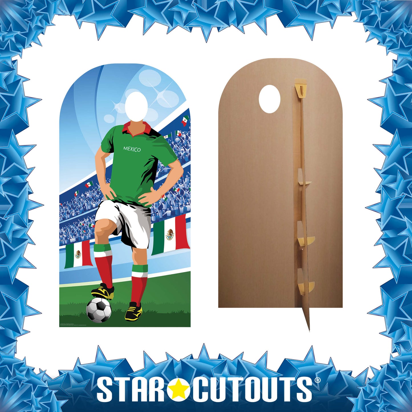 SC4938 Mexico World Cup 2026 Football World Tournament Cup  Stand-in Cardboard Cutout Height 190cm