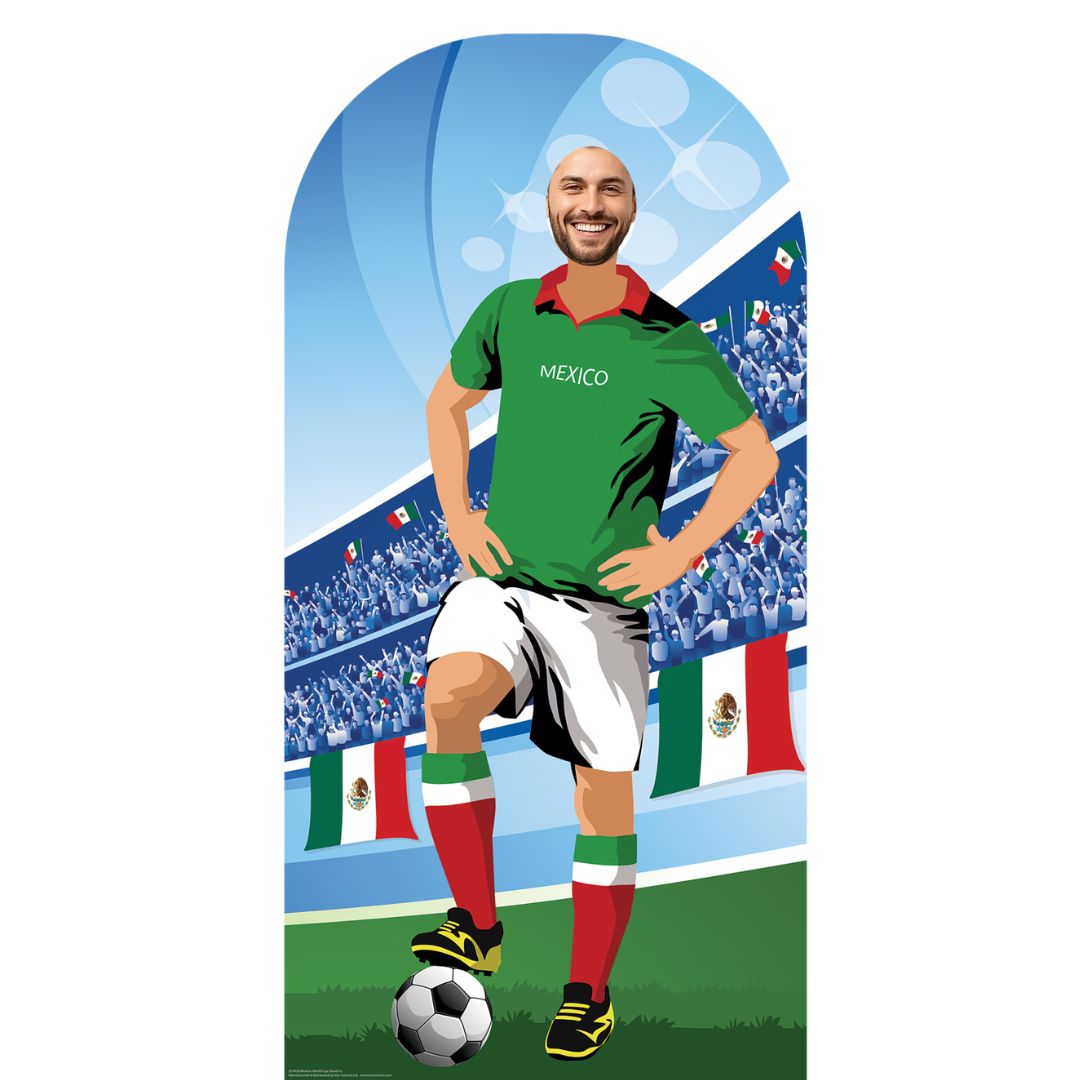 SC4938 Mexico World Cup 2026 Football World Tournament Cup  Stand-in Cardboard Cutout Height 190cm