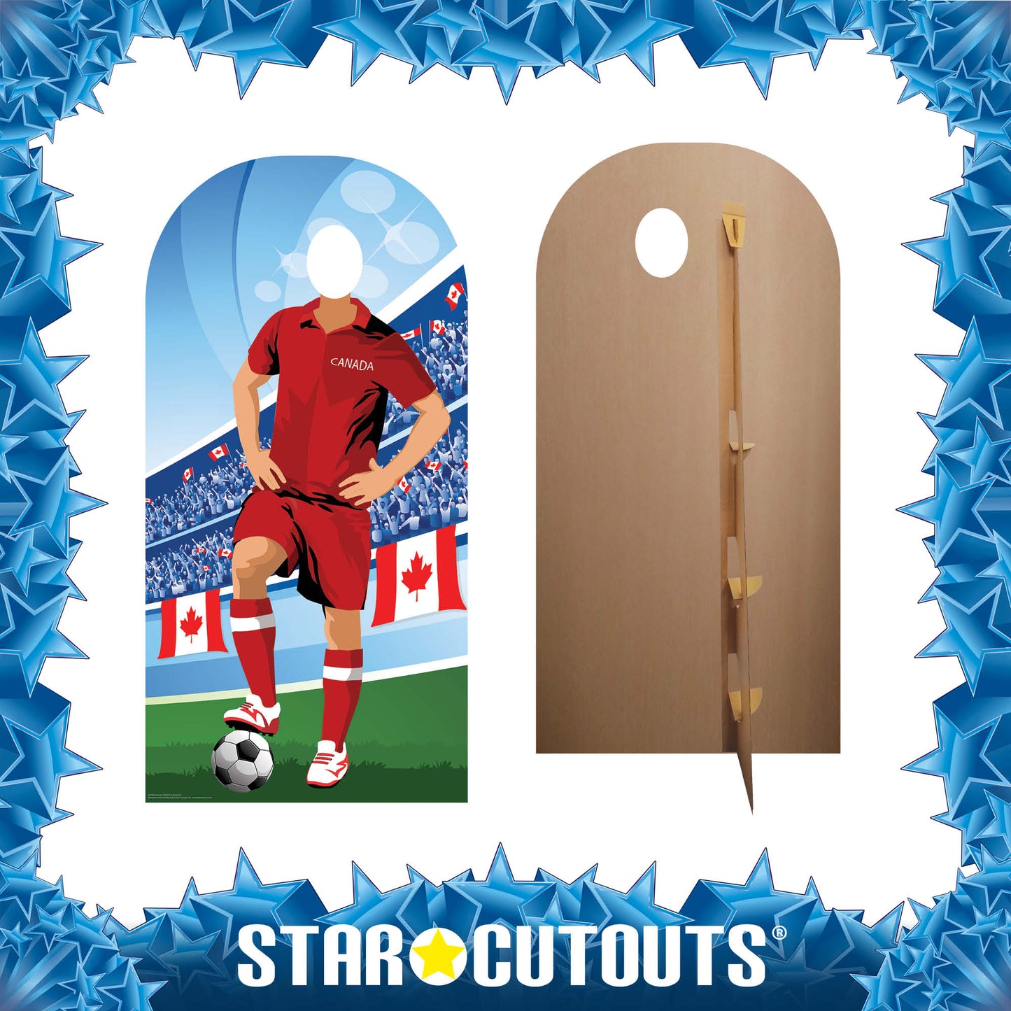 SC4939 Canada World Cup 2026 Football World Tournament Cup Stand-in Cardboard Cutout Height 190cm