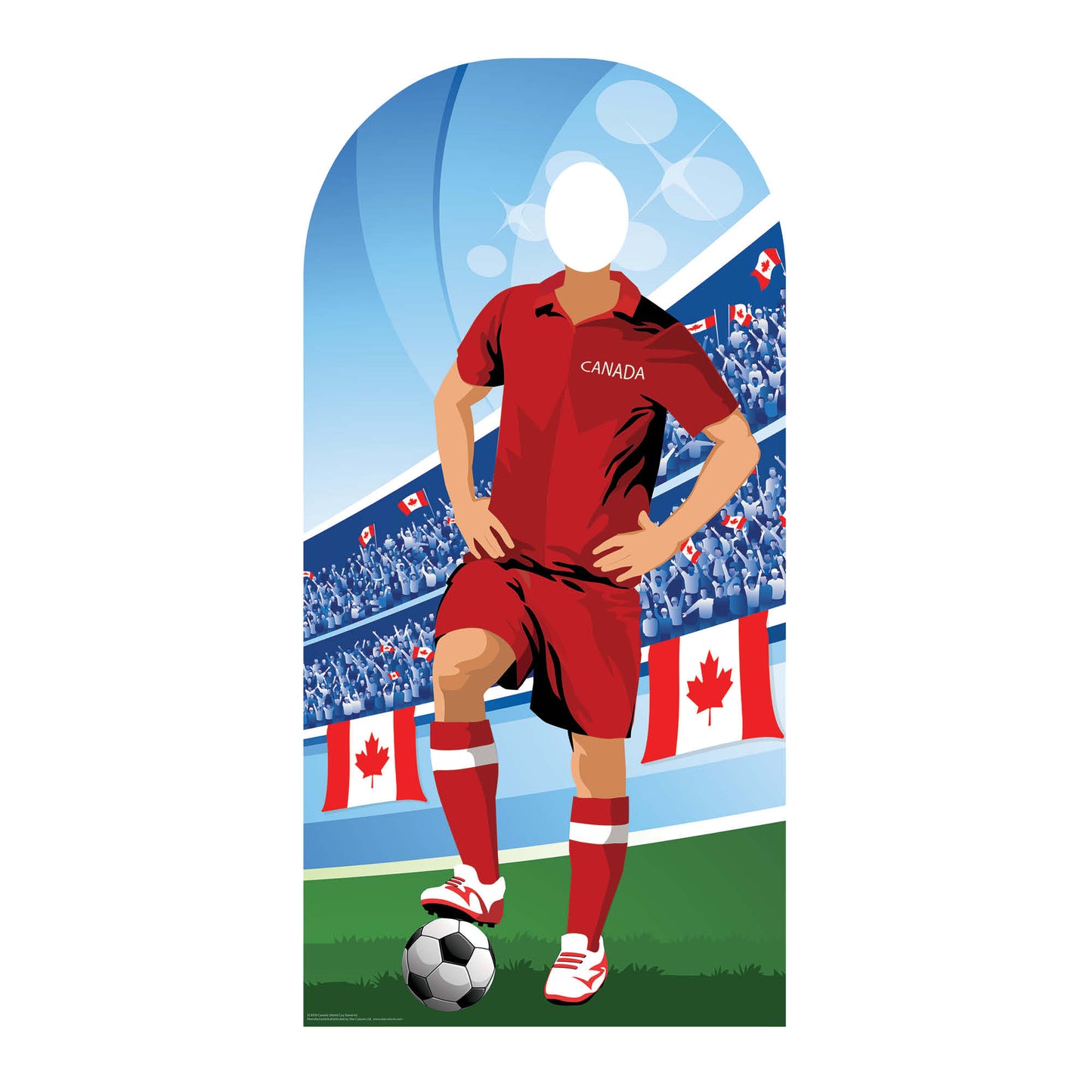 SC4939 Canada World Cup 2026 Football World Tournament Cup Stand-in Cardboard Cutout Height 190cm