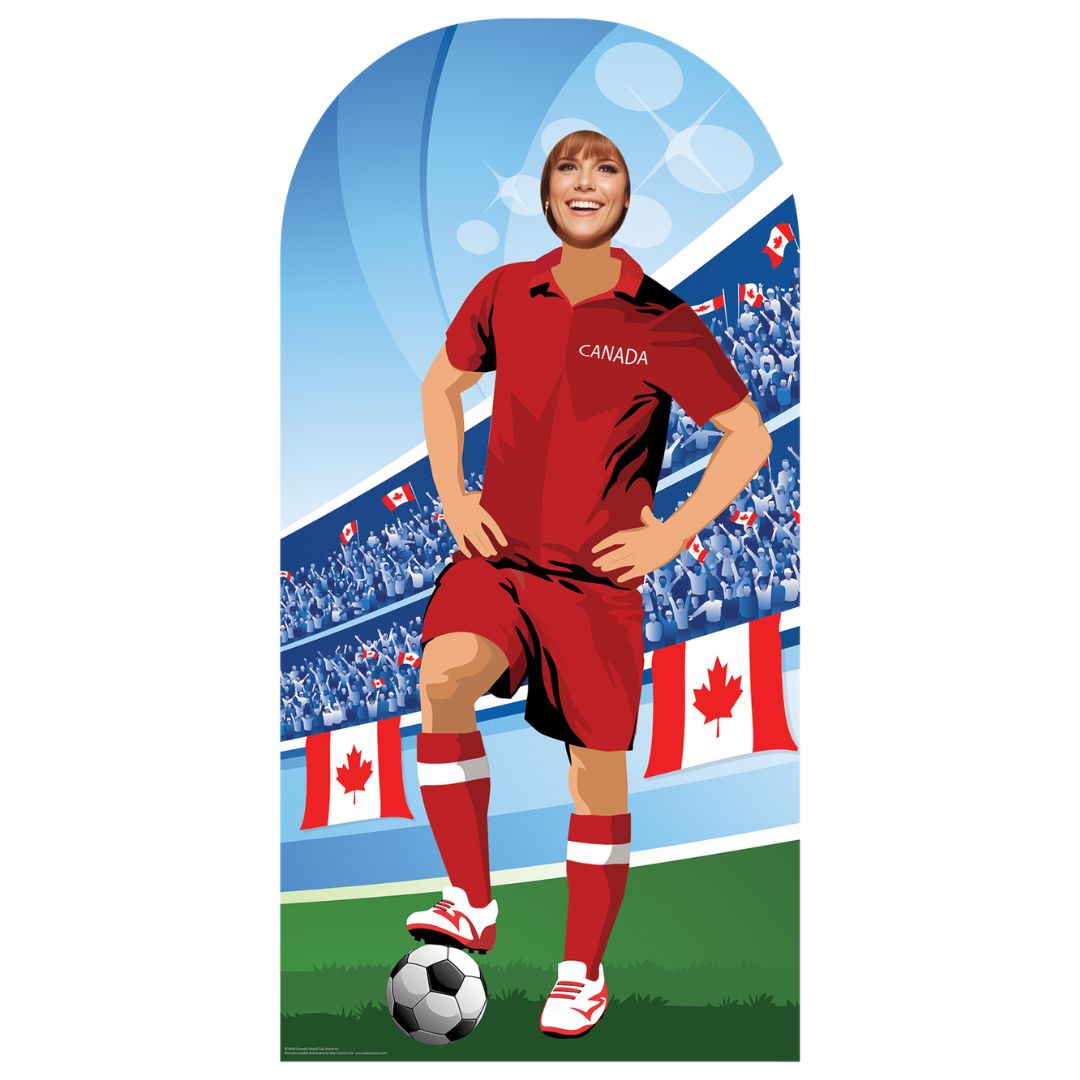 SC4939 Canada World Cup 2026 Football World Tournament Cup Stand-in Cardboard Cutout Height 190cm