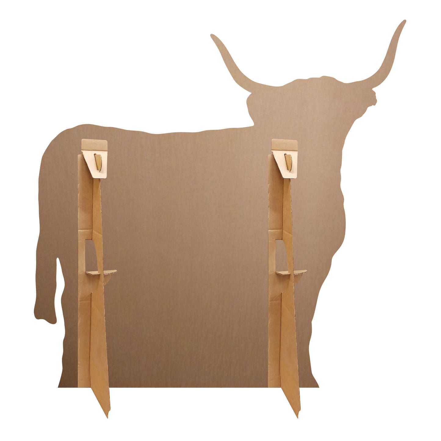 SC4955 Young Highland Cow in Meadow Cardboard Cutout Height 93cm