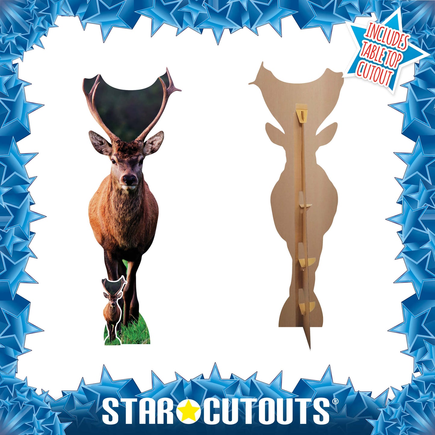SC4958 Deer British Countryside Cardboard Cutout Height 196cm Includes Desktop