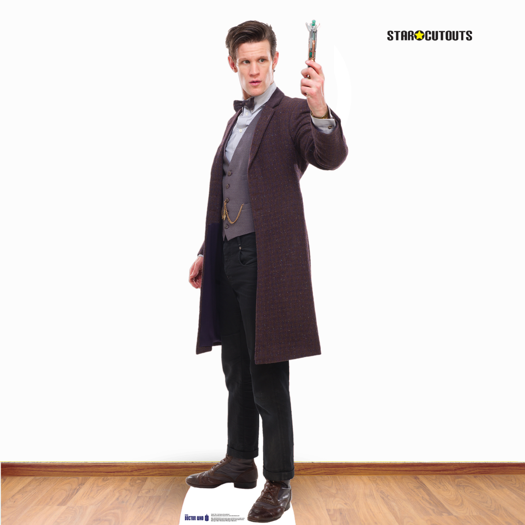 SC607 The 11th Doctor 2013 Screwdriver Matt Smith Cardboard Cut Out Height 180cmDoctor Who Cardboard Cutouts | Life Size Characters UK