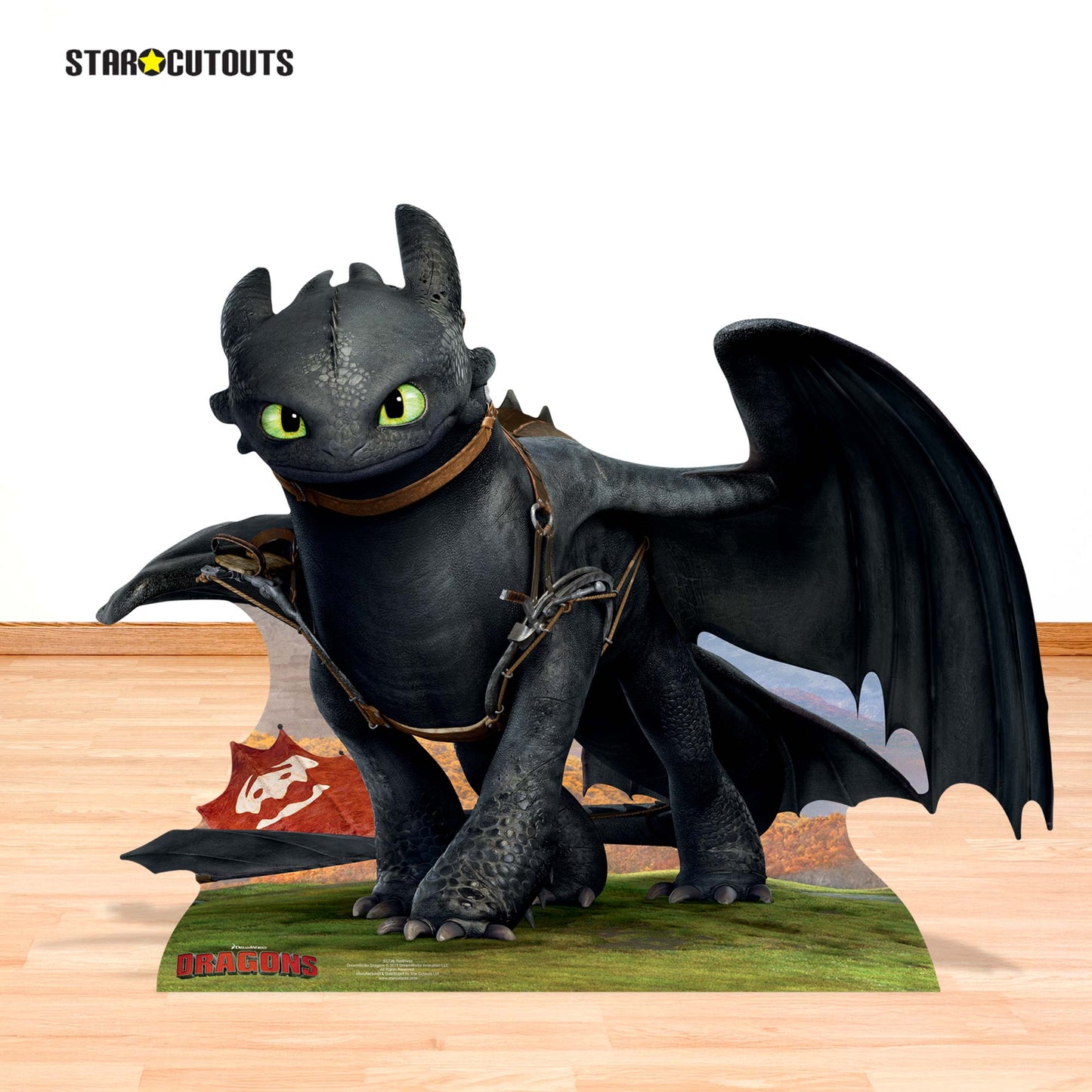 SC736 Toothless Dragon Cardboard Cut Out Height 100cm