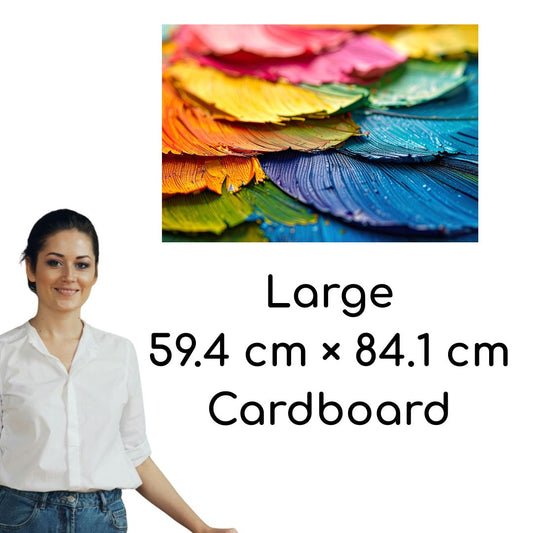 SCB001 -A1 Large Printed Rigid Rectangle Board, Poster, Sign Cardboard Cut Out Height 59.4cm