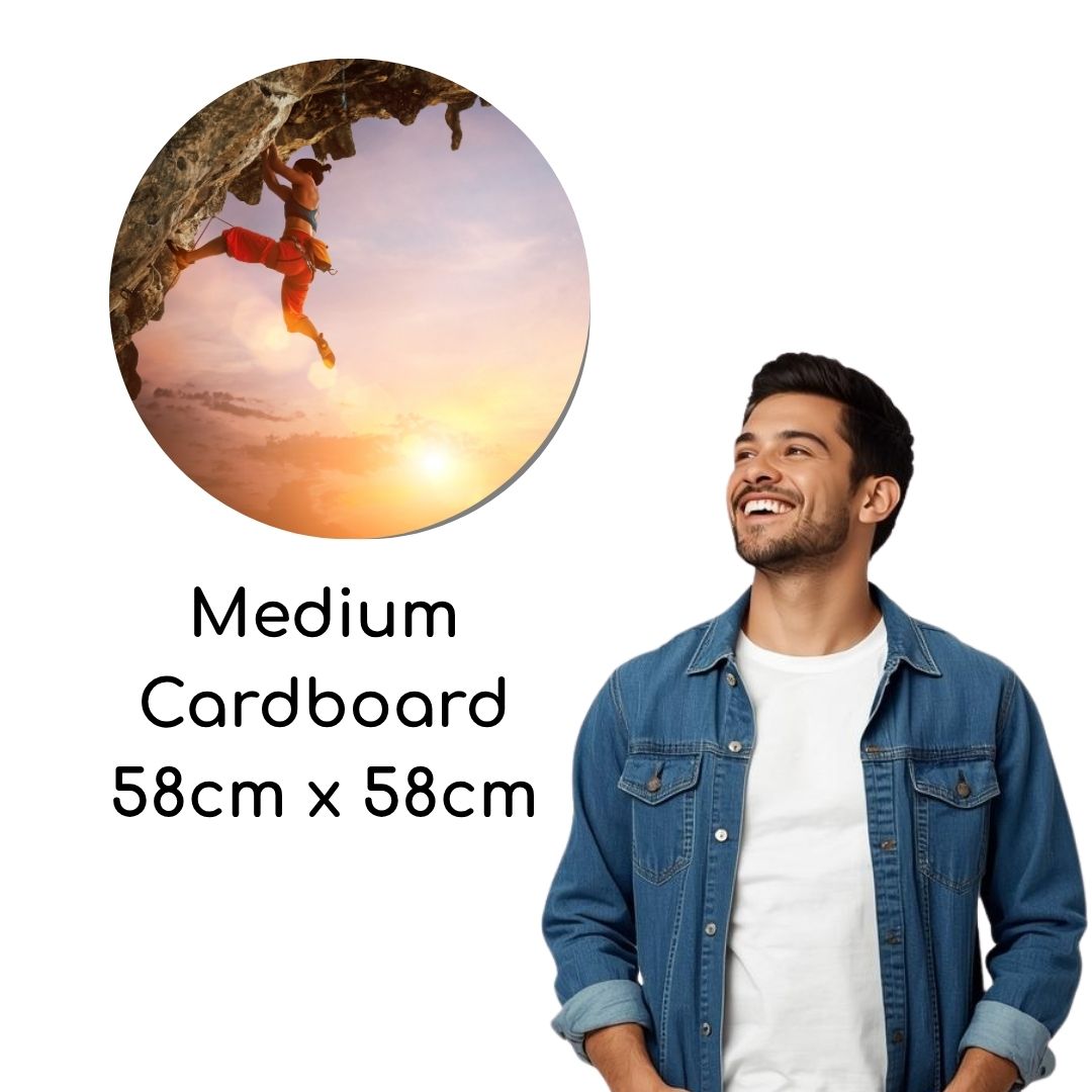 SCCIRCLE002 Medium Printed Rigid Circle Board, Poster, Sign Cardboard Height 58cm