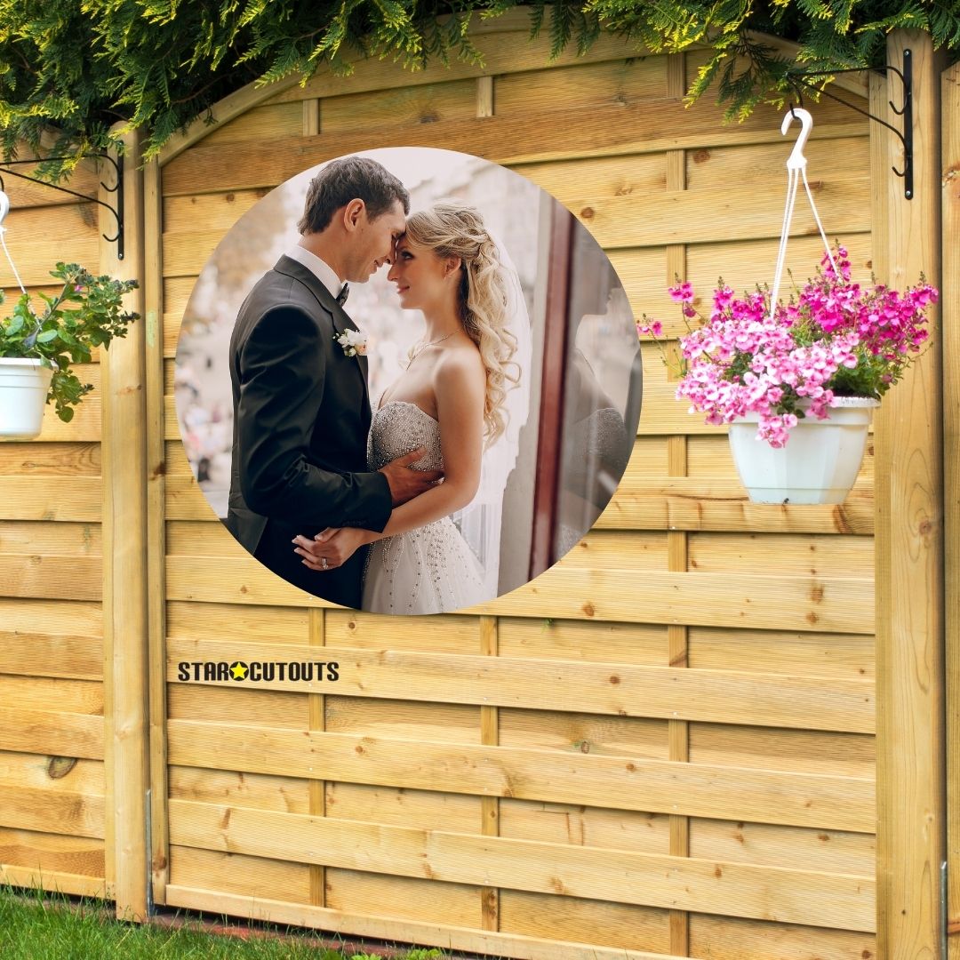 SCCIRCOR3DS- Large Printed Rigid Circle Correx Board, Poster, Sign Double Sided Height 78cm