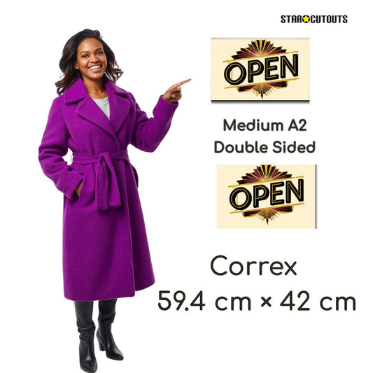 SCCORREX002 A2DS Medium Double Sided Printed Rigid Rectangle Board on Correx -  Poster, Sign Height 59.4cm