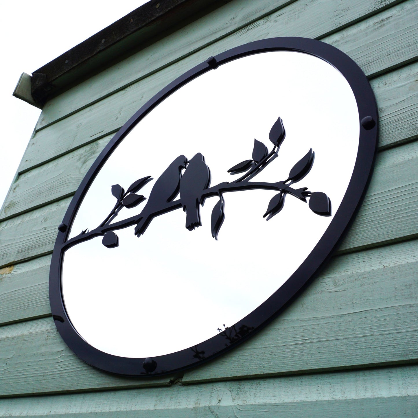 SunCatcher Garden Mirror Round Two Little Birds Range of Sizes