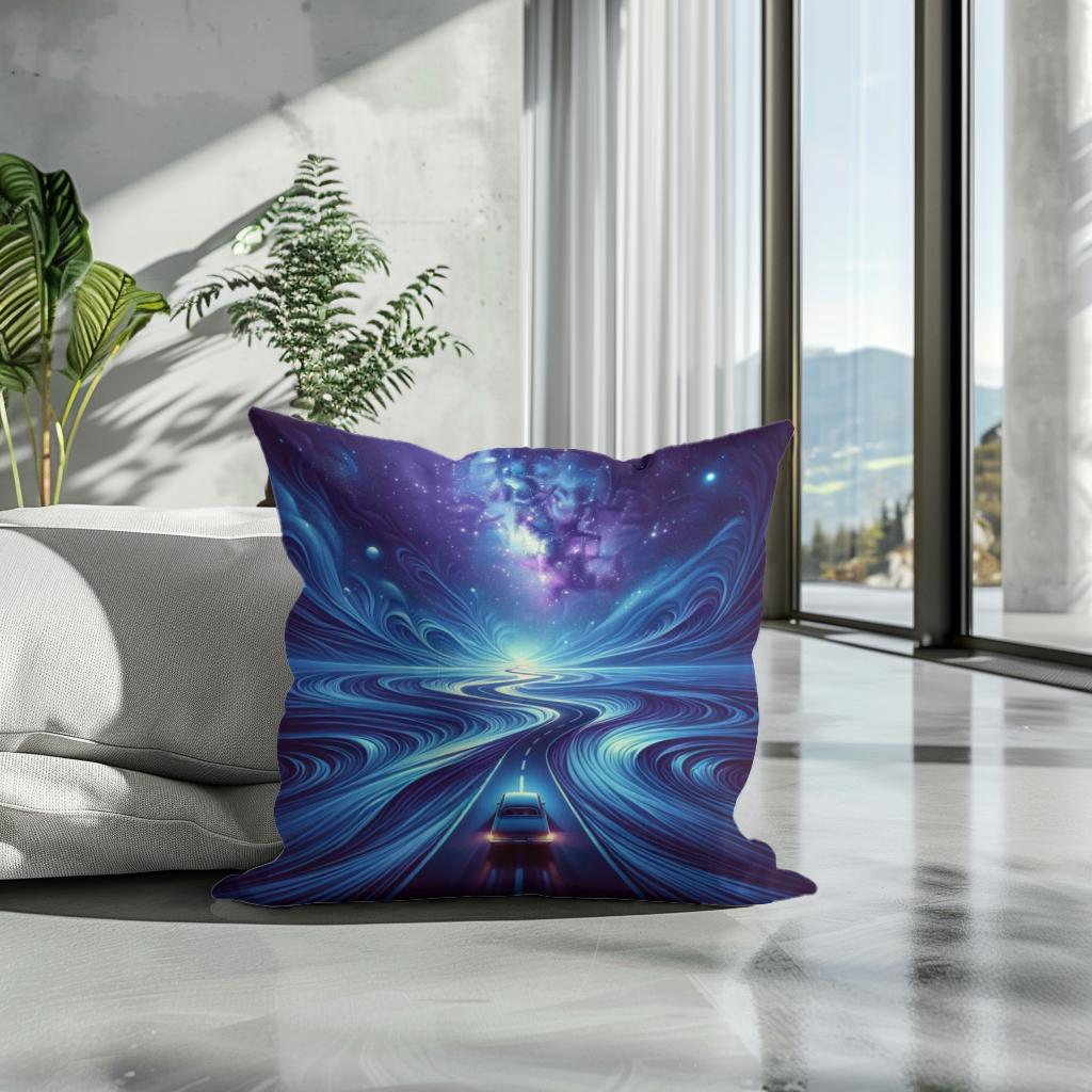 Nocturnal Voyage Cotton Cushion