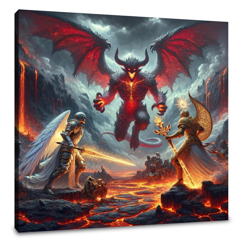 Crater Clash Canvas