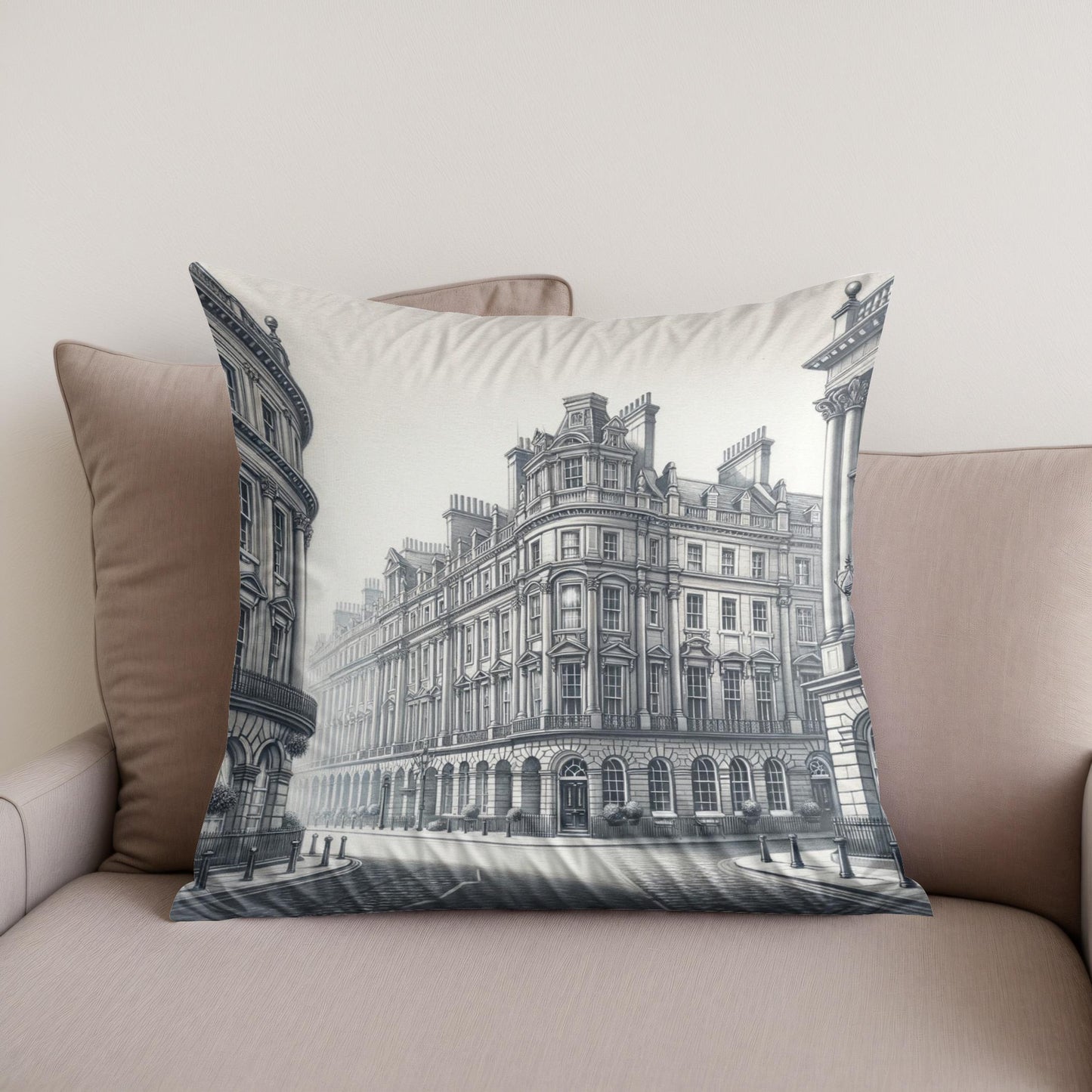 Newcastle Grey Street Classic Elegance Cotton Cushion